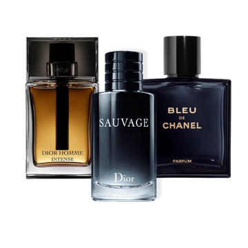 Special Offer 3 Perfumes - Sauvage Dior, Bleu de Chanel, and Dior Homme Intense 100ml